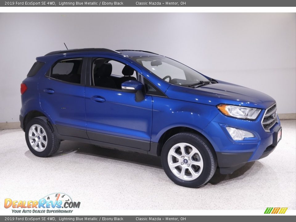 2019 Ford EcoSport SE 4WD Lightning Blue Metallic / Ebony Black Photo #1
