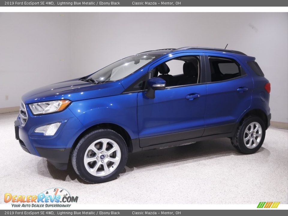 2019 Ford EcoSport SE 4WD Lightning Blue Metallic / Ebony Black Photo #3