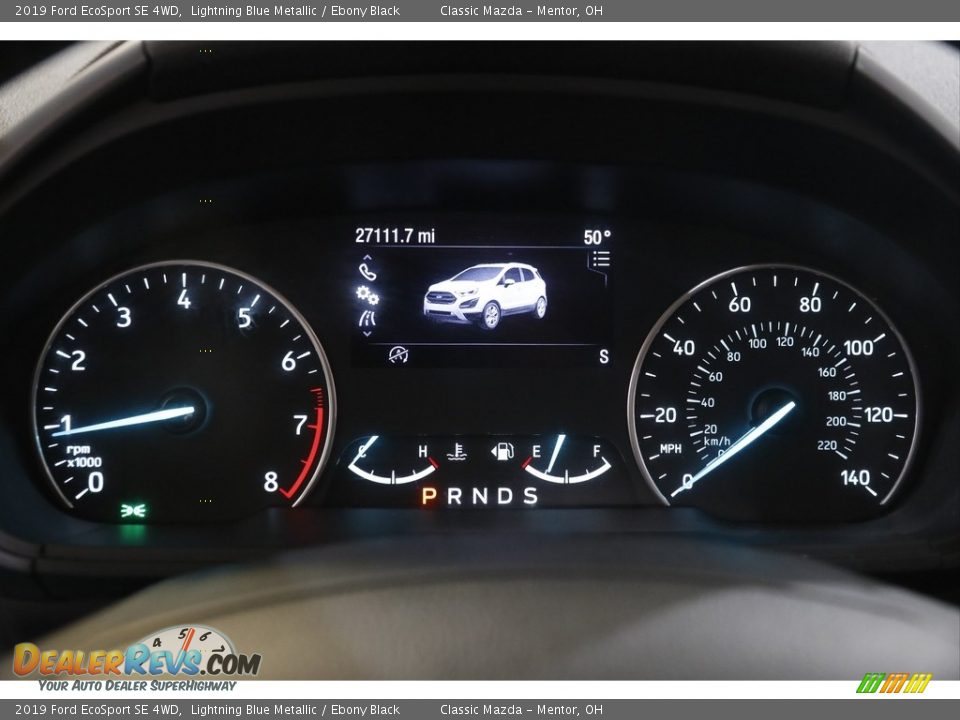 2019 Ford EcoSport SE 4WD Lightning Blue Metallic / Ebony Black Photo #8