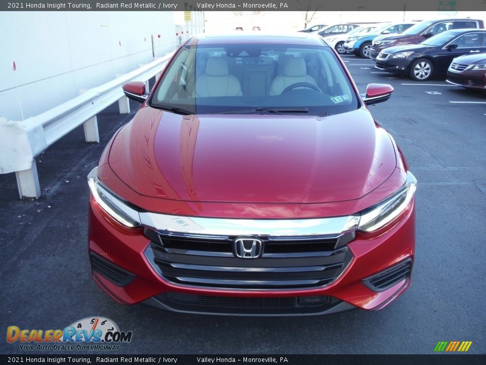 2021 Honda Insight Touring Radiant Red Metallic / Ivory Photo #5