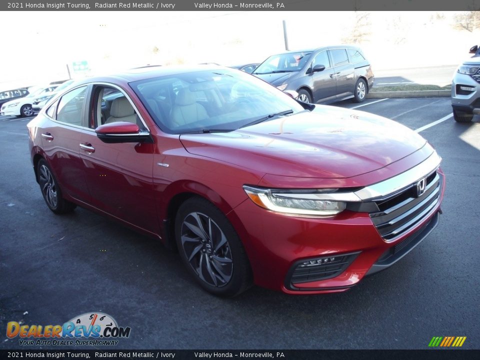 2021 Honda Insight Touring Radiant Red Metallic / Ivory Photo #6