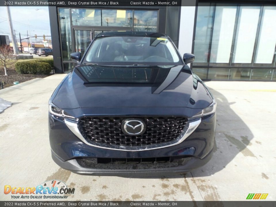 2022 Mazda CX-5 S Preferred AWD Deep Crystal Blue Mica / Black Photo #2