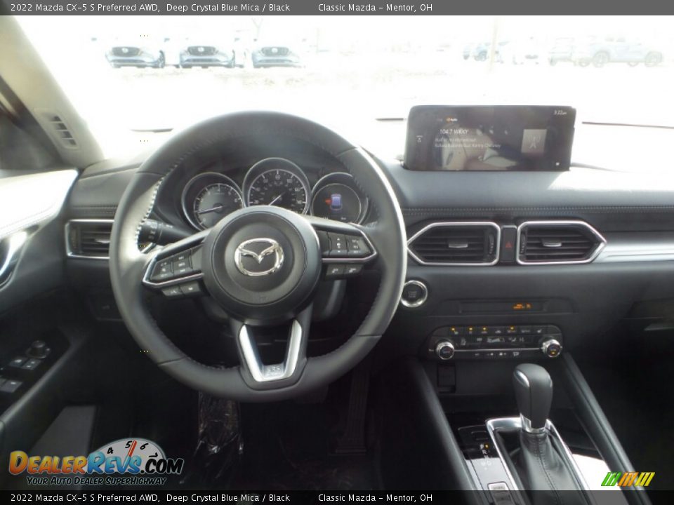 2022 Mazda CX-5 S Preferred AWD Deep Crystal Blue Mica / Black Photo #4