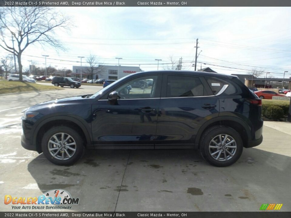 2022 Mazda CX-5 S Preferred AWD Deep Crystal Blue Mica / Black Photo #6