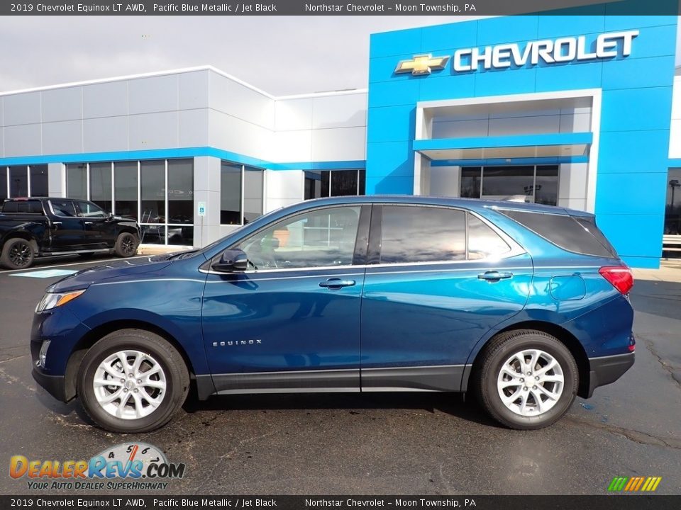2019 Chevrolet Equinox LT AWD Pacific Blue Metallic / Jet Black Photo #3