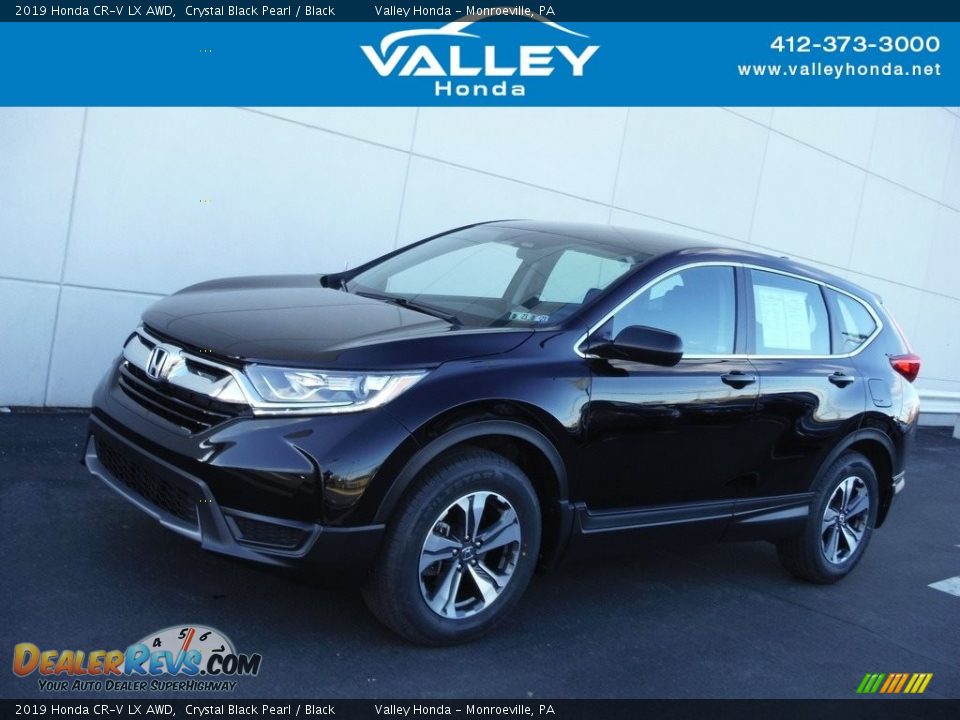 2019 Honda CR-V LX AWD Crystal Black Pearl / Black Photo #1