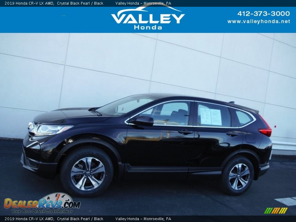 2019 Honda CR-V LX AWD Crystal Black Pearl / Black Photo #2