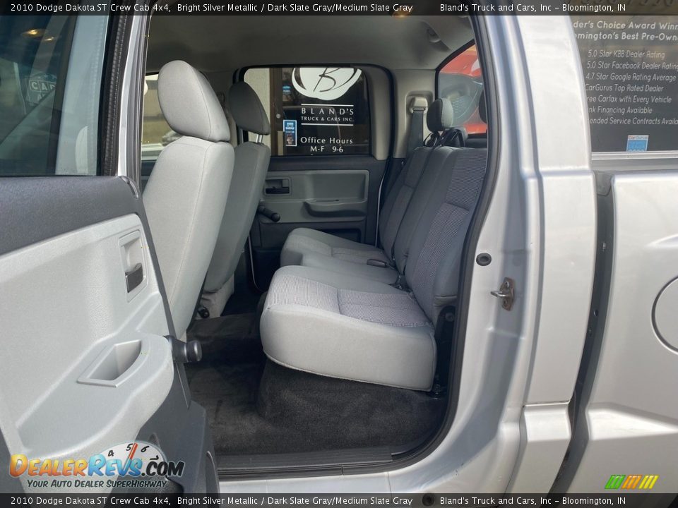 2010 Dodge Dakota ST Crew Cab 4x4 Bright Silver Metallic / Dark Slate Gray/Medium Slate Gray Photo #26