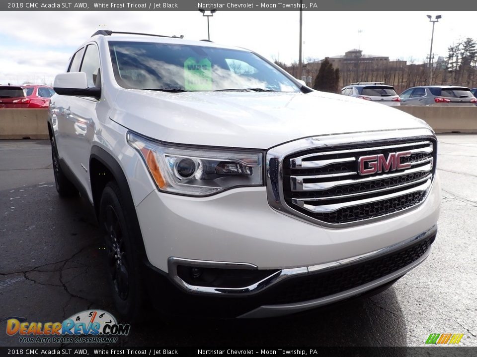 2018 GMC Acadia SLT AWD White Frost Tricoat / Jet Black Photo #12