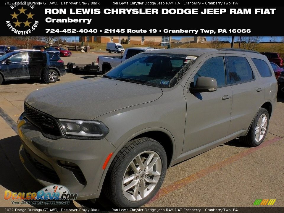 2022 Dodge Durango GT AWD Destroyer Gray / Black Photo #1