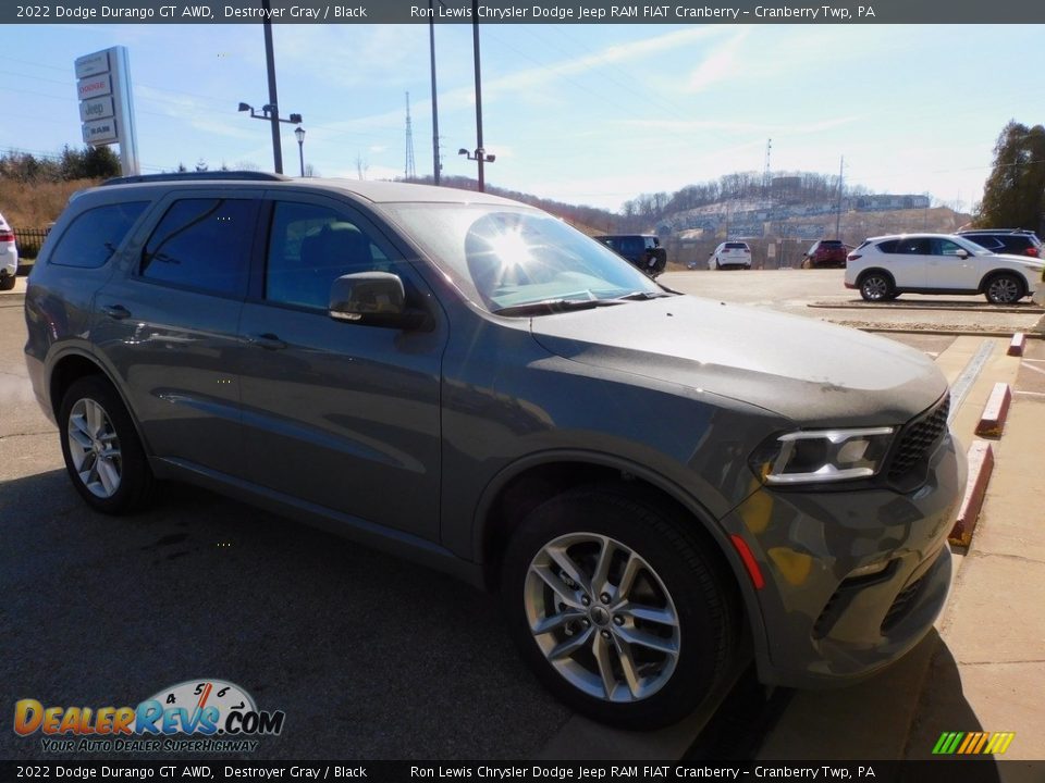 2022 Dodge Durango GT AWD Destroyer Gray / Black Photo #3