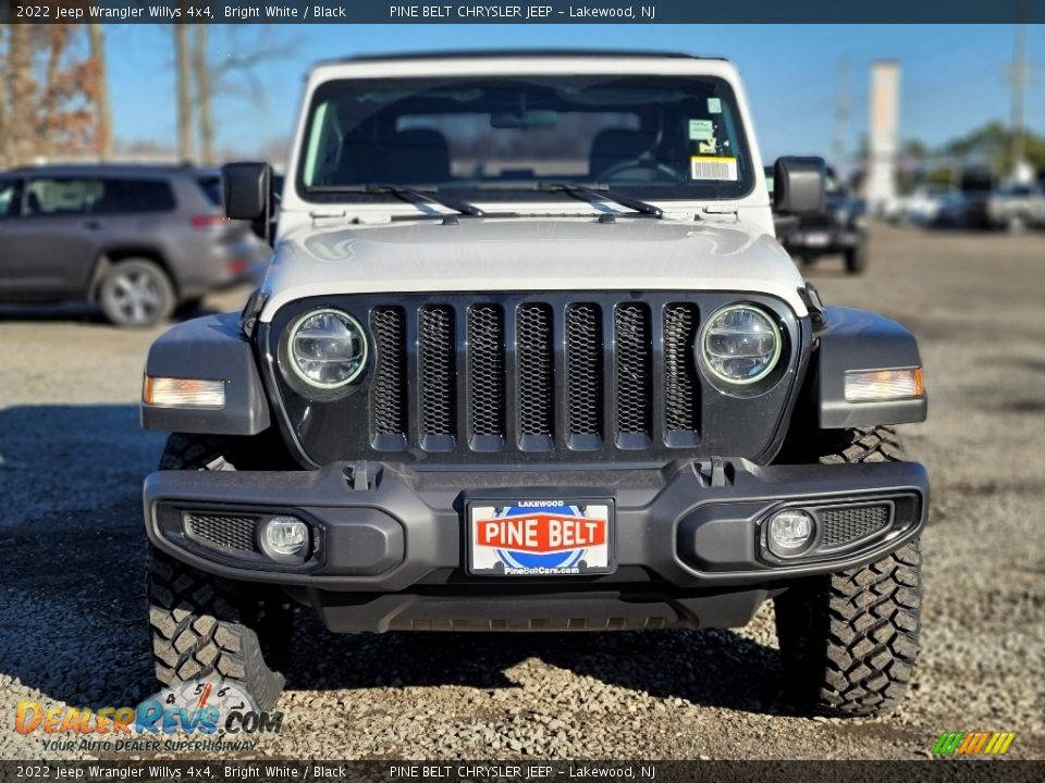 2022 Jeep Wrangler Willys 4x4 Bright White / Black Photo #3