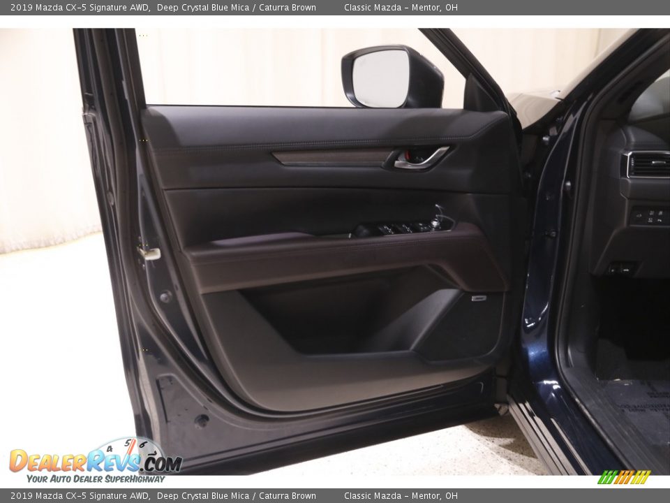 2019 Mazda CX-5 Signature AWD Deep Crystal Blue Mica / Caturra Brown Photo #4
