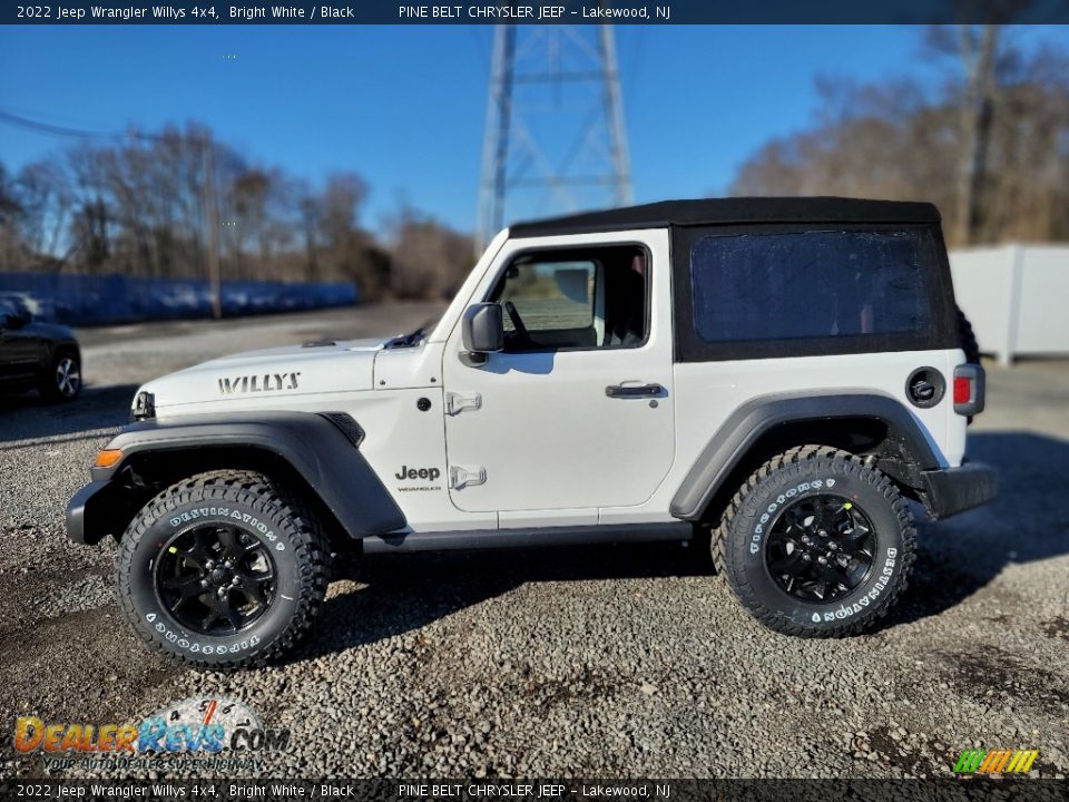 Bright White 2022 Jeep Wrangler Willys 4x4 Photo #4