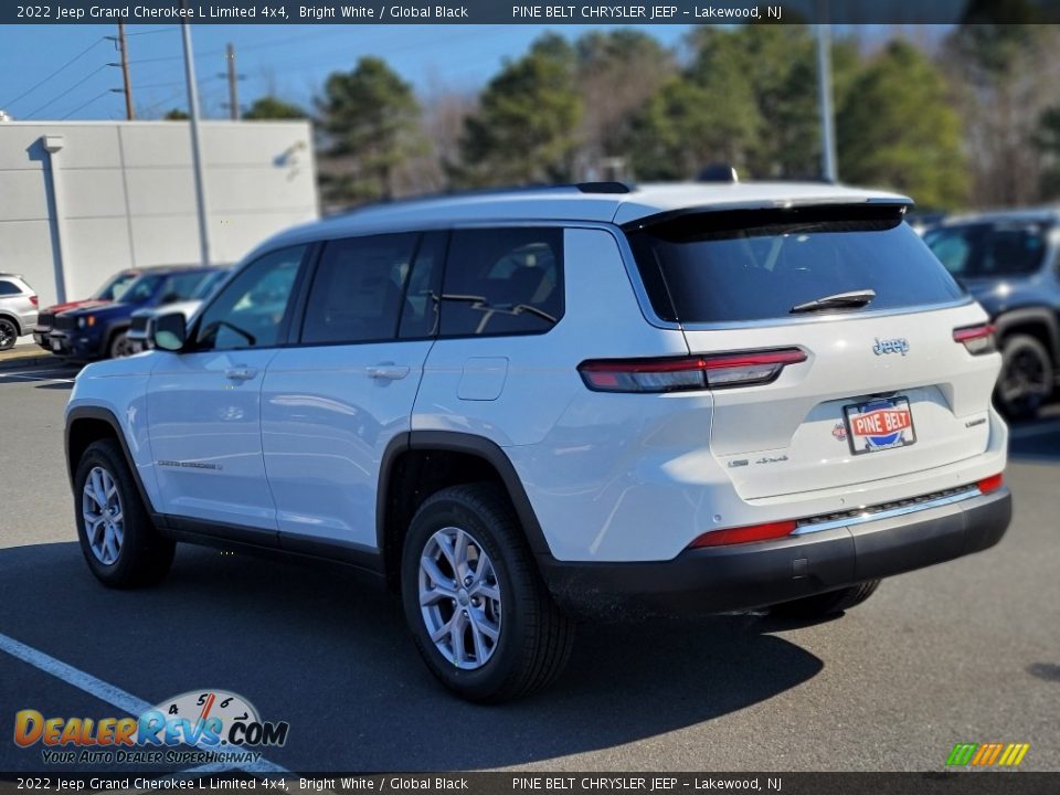 2022 Jeep Grand Cherokee L Limited 4x4 Bright White / Global Black Photo #6