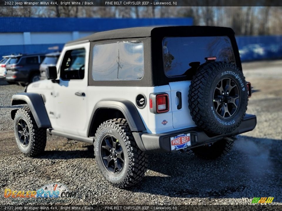 2022 Jeep Wrangler Willys 4x4 Bright White / Black Photo #6