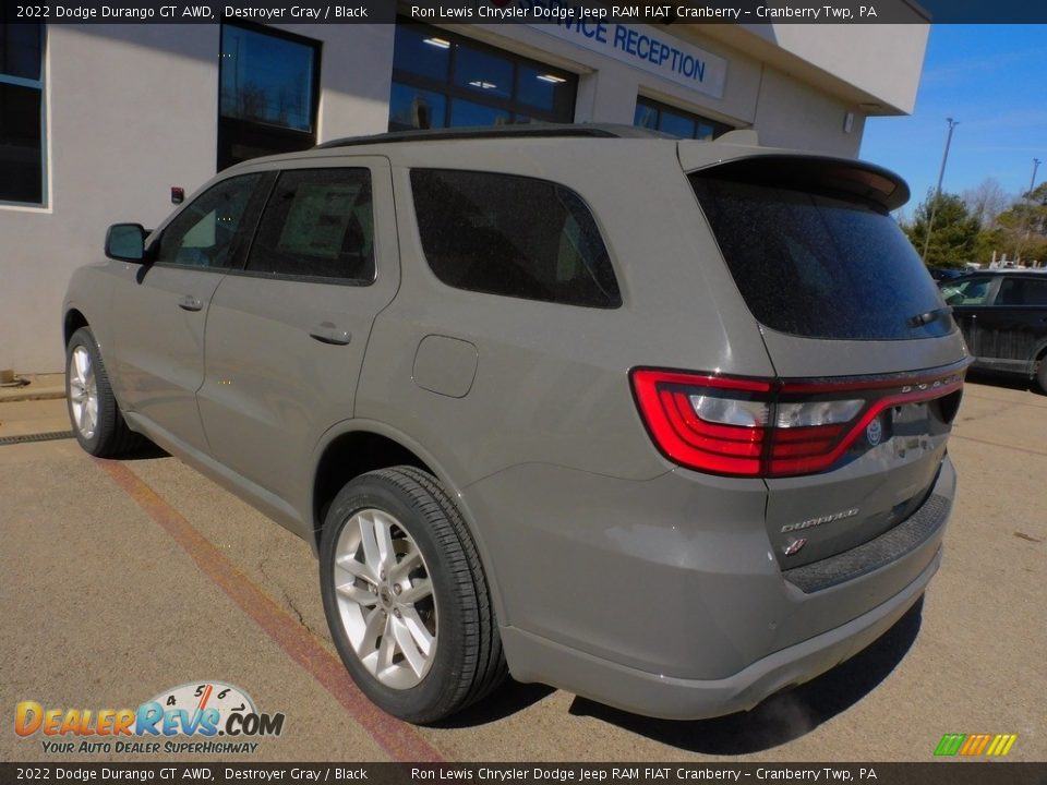 2022 Dodge Durango GT AWD Destroyer Gray / Black Photo #8