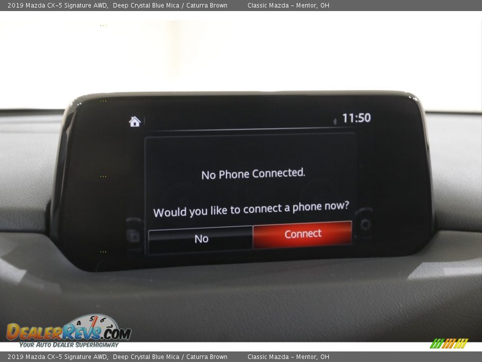 2019 Mazda CX-5 Signature AWD Deep Crystal Blue Mica / Caturra Brown Photo #11