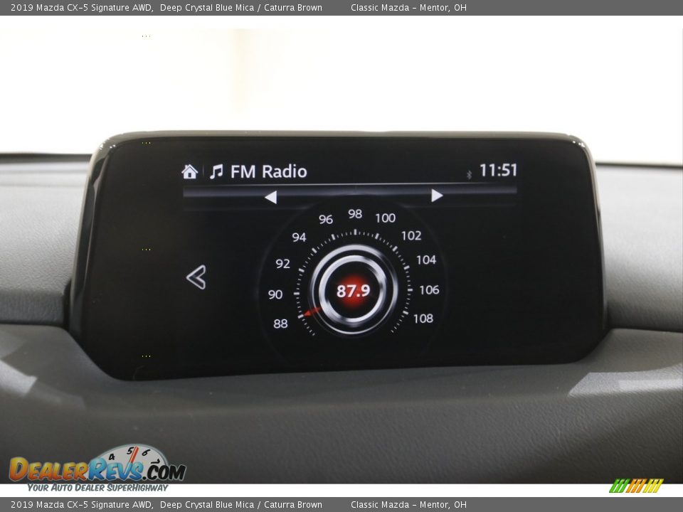 2019 Mazda CX-5 Signature AWD Deep Crystal Blue Mica / Caturra Brown Photo #12