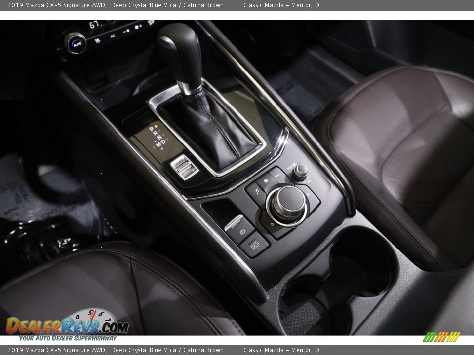 2019 Mazda CX-5 Signature AWD Deep Crystal Blue Mica / Caturra Brown Photo #14