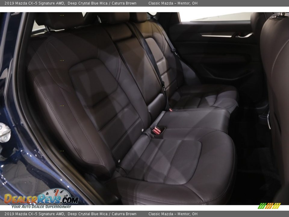 2019 Mazda CX-5 Signature AWD Deep Crystal Blue Mica / Caturra Brown Photo #16