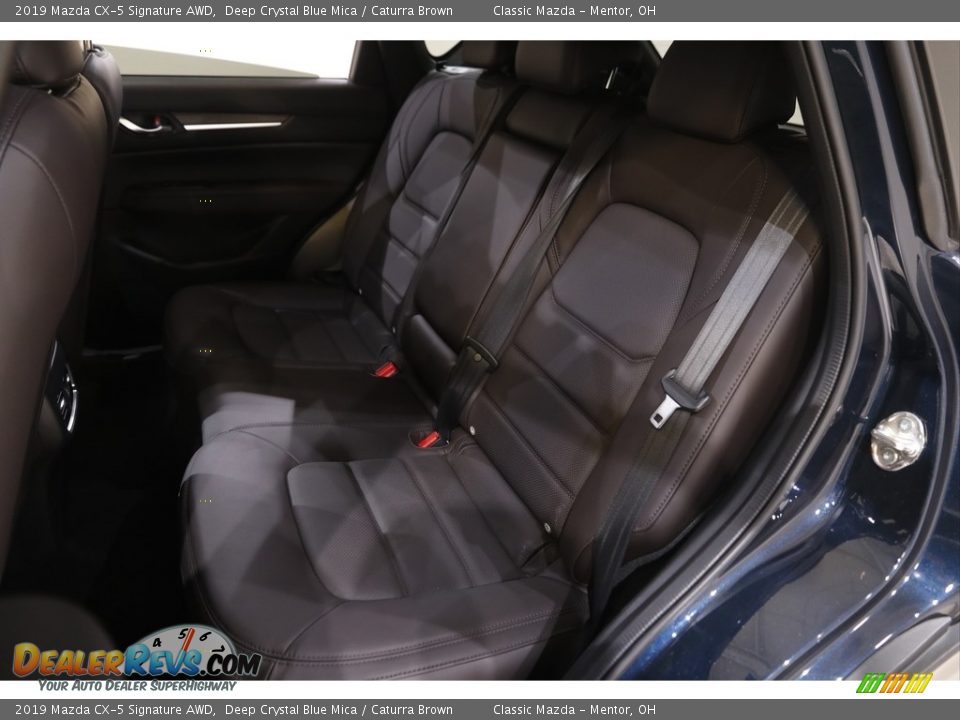 2019 Mazda CX-5 Signature AWD Deep Crystal Blue Mica / Caturra Brown Photo #17