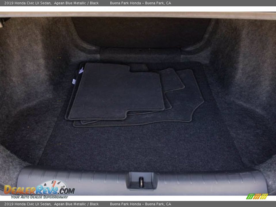 2019 Honda Civic LX Sedan Agean Blue Metallic / Black Photo #20