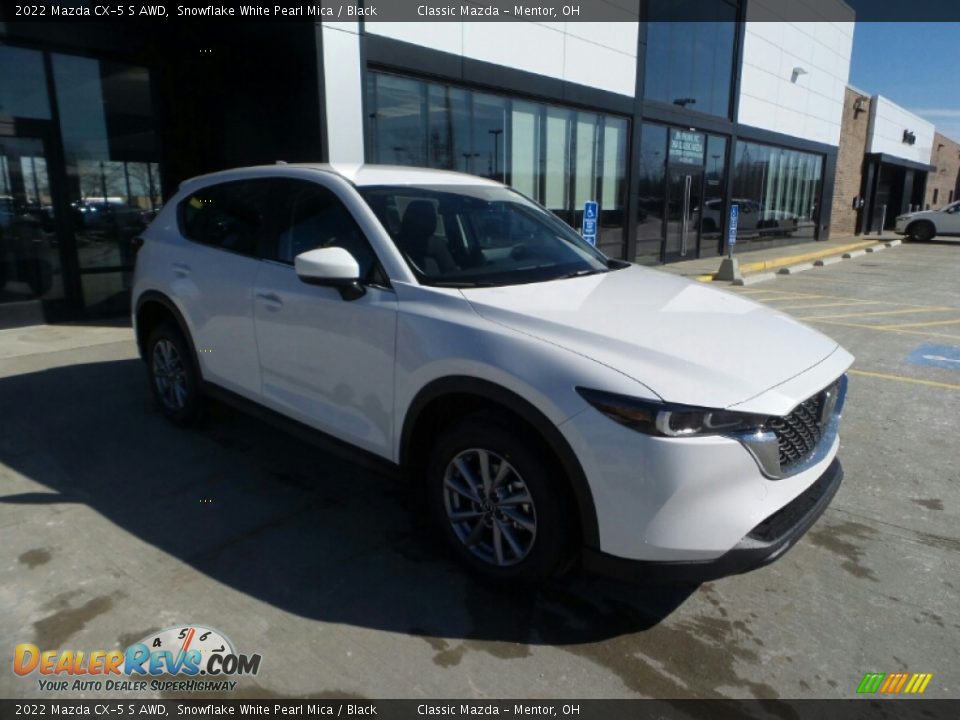 2022 Mazda CX-5 S AWD Snowflake White Pearl Mica / Black Photo #1