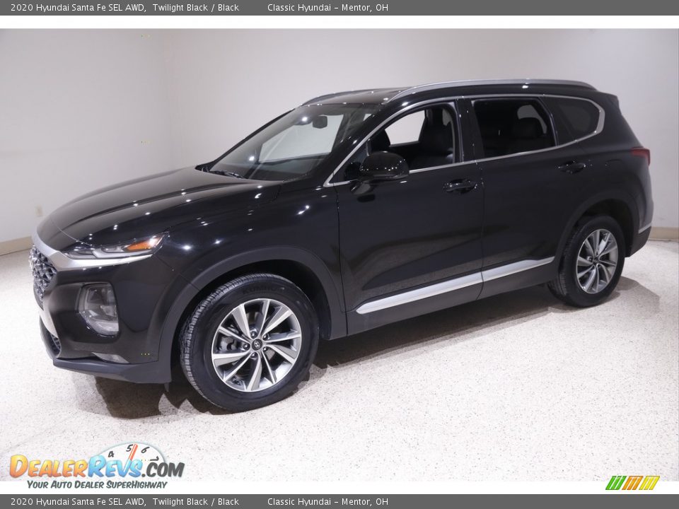 2020 Hyundai Santa Fe SEL AWD Twilight Black / Black Photo #3