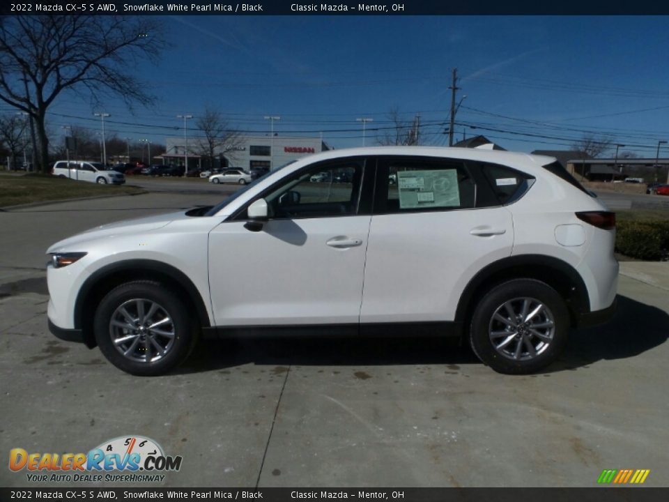 2022 Mazda CX-5 S AWD Snowflake White Pearl Mica / Black Photo #6