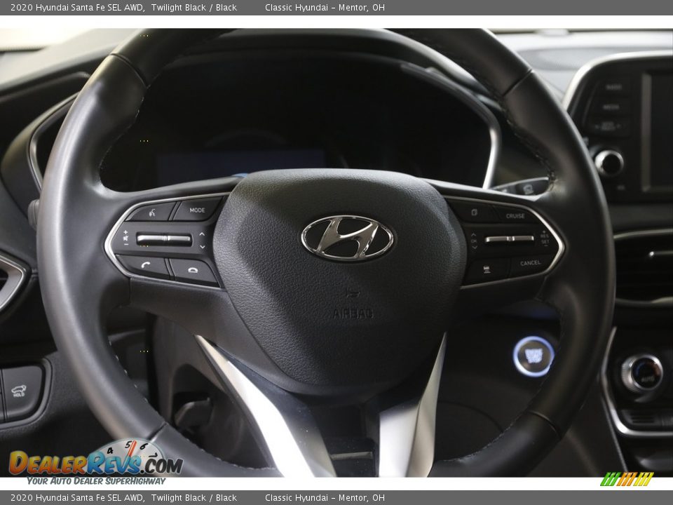 2020 Hyundai Santa Fe SEL AWD Twilight Black / Black Photo #7