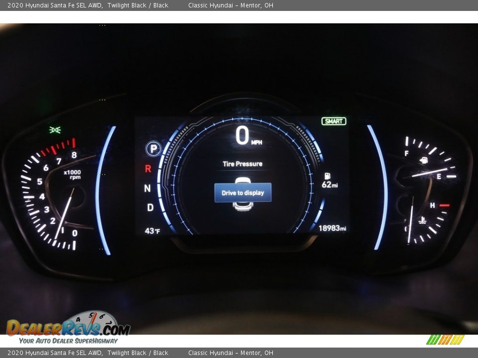2020 Hyundai Santa Fe SEL AWD Twilight Black / Black Photo #8