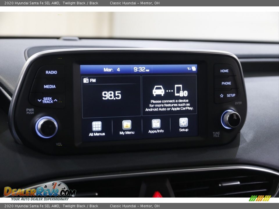 2020 Hyundai Santa Fe SEL AWD Twilight Black / Black Photo #10