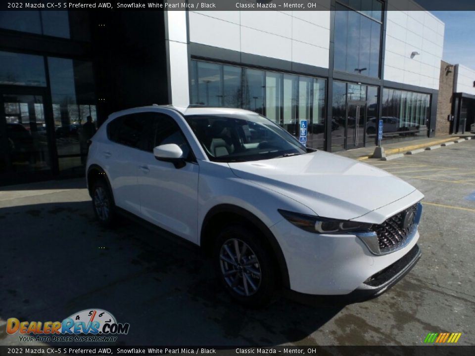 2022 Mazda CX-5 S Preferred AWD Snowflake White Pearl Mica / Black Photo #1