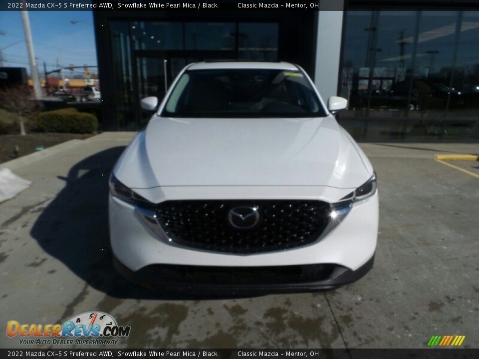 2022 Mazda CX-5 S Preferred AWD Snowflake White Pearl Mica / Black Photo #2
