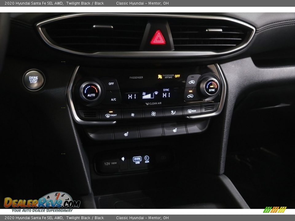 2020 Hyundai Santa Fe SEL AWD Twilight Black / Black Photo #12