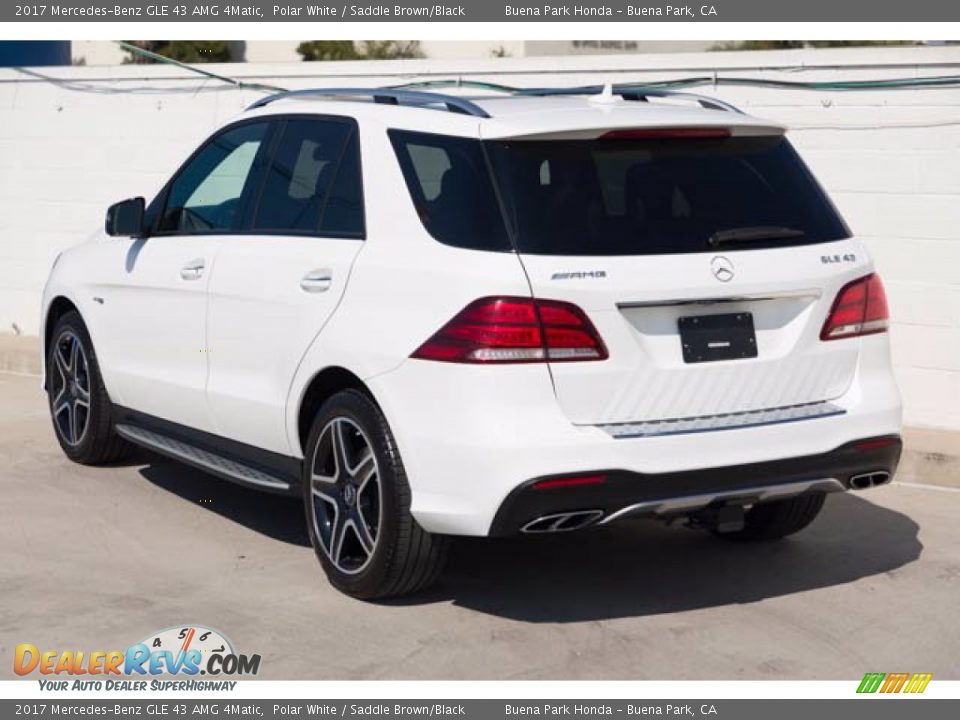 2017 Mercedes-Benz GLE 43 AMG 4Matic Polar White / Saddle Brown/Black Photo #2