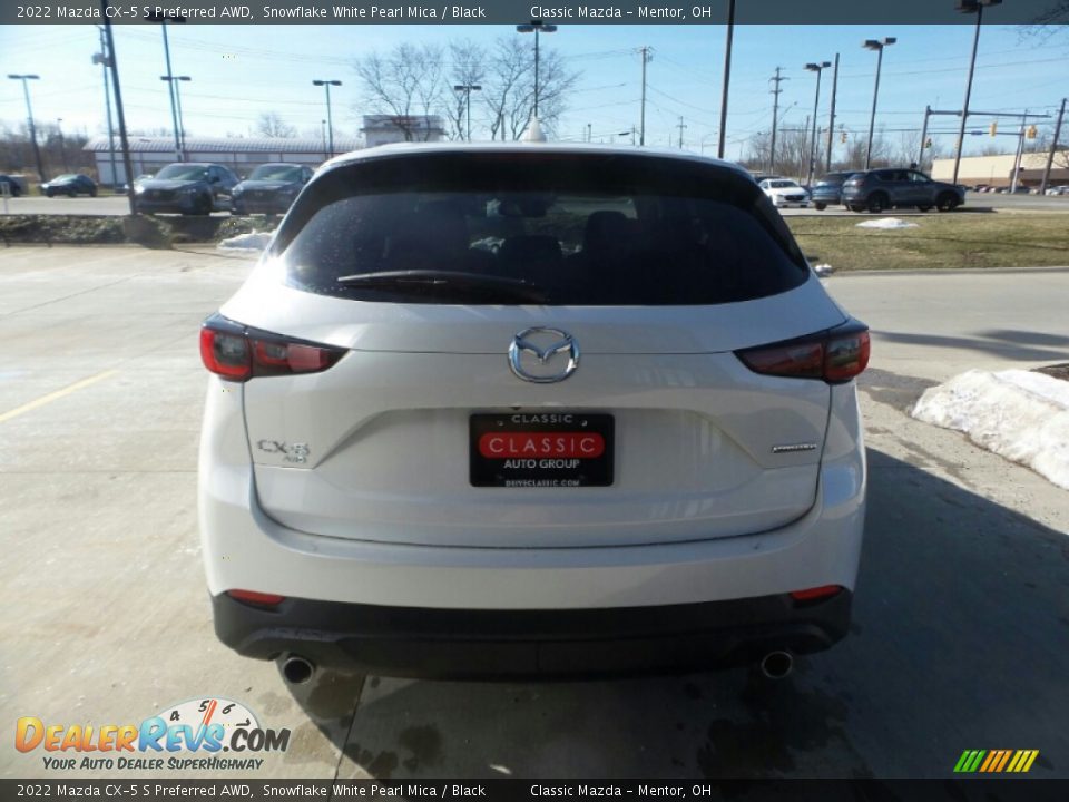 2022 Mazda CX-5 S Preferred AWD Snowflake White Pearl Mica / Black Photo #5