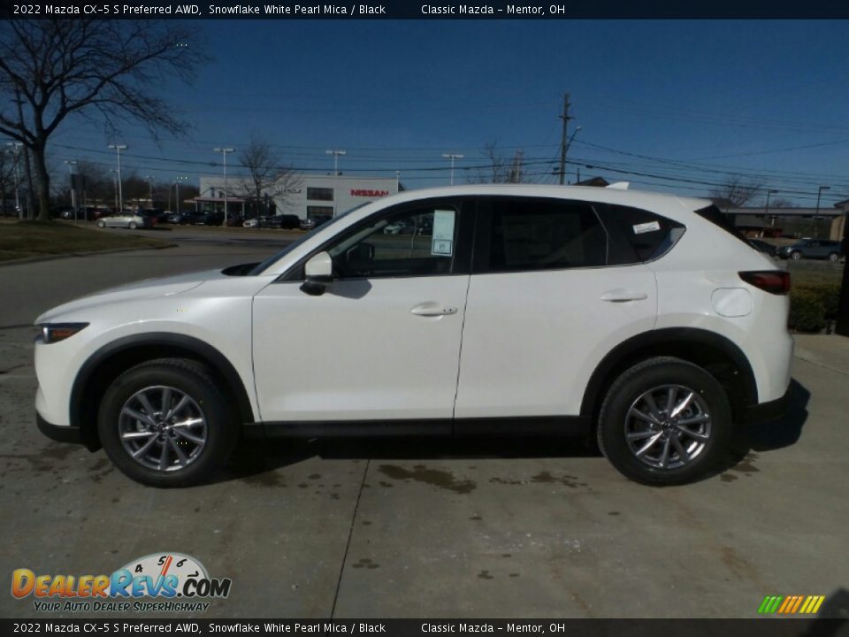 2022 Mazda CX-5 S Preferred AWD Snowflake White Pearl Mica / Black Photo #6