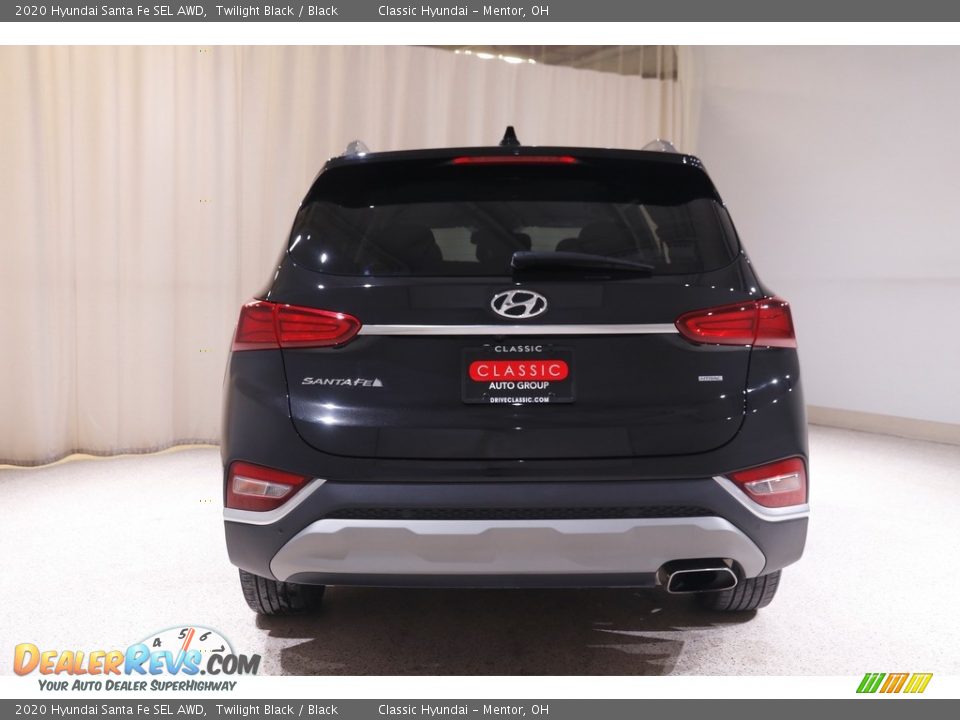 2020 Hyundai Santa Fe SEL AWD Twilight Black / Black Photo #17