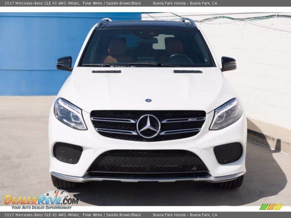 2017 Mercedes-Benz GLE 43 AMG 4Matic Polar White / Saddle Brown/Black Photo #7