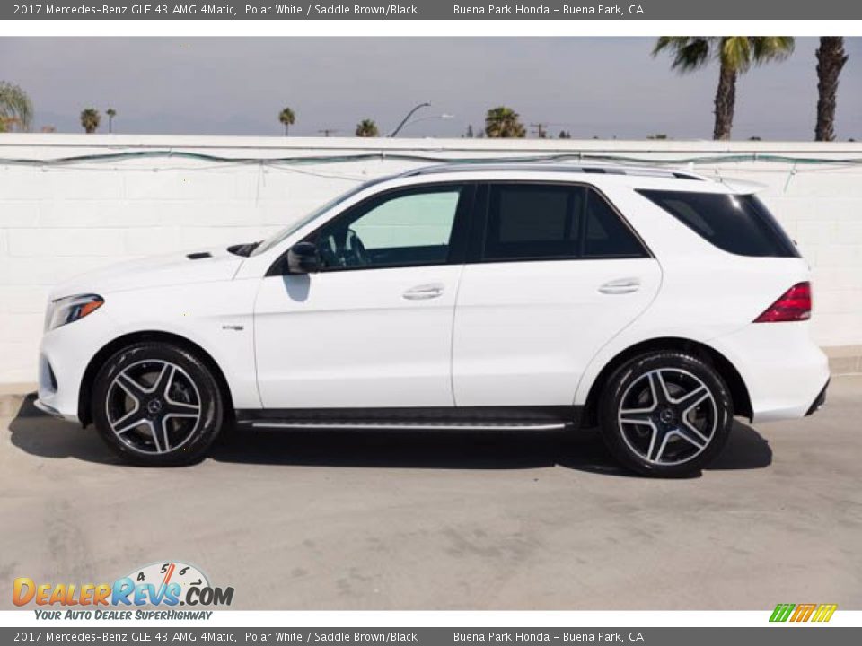 2017 Mercedes-Benz GLE 43 AMG 4Matic Polar White / Saddle Brown/Black Photo #10