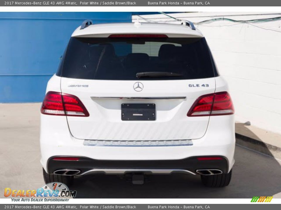 2017 Mercedes-Benz GLE 43 AMG 4Matic Polar White / Saddle Brown/Black Photo #11