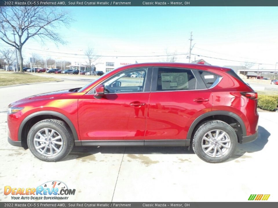 2022 Mazda CX-5 S Preferred AWD Soul Red Crystal Metallic / Parchment Photo #6