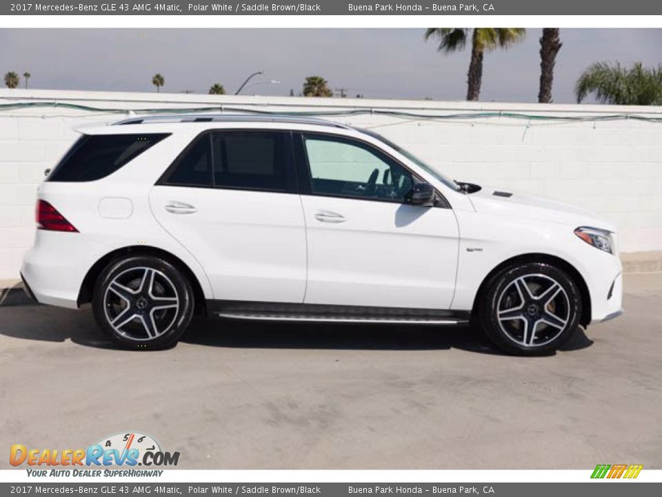 2017 Mercedes-Benz GLE 43 AMG 4Matic Polar White / Saddle Brown/Black Photo #15