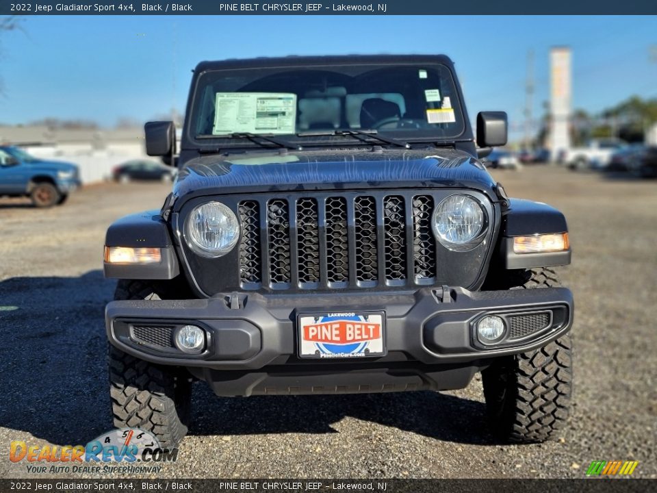 2022 Jeep Gladiator Sport 4x4 Black / Black Photo #3