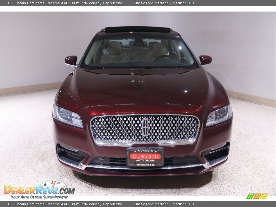 2017 Lincoln Continental Reserve AWD Burgundy Velvet / Cappuccino Photo #2