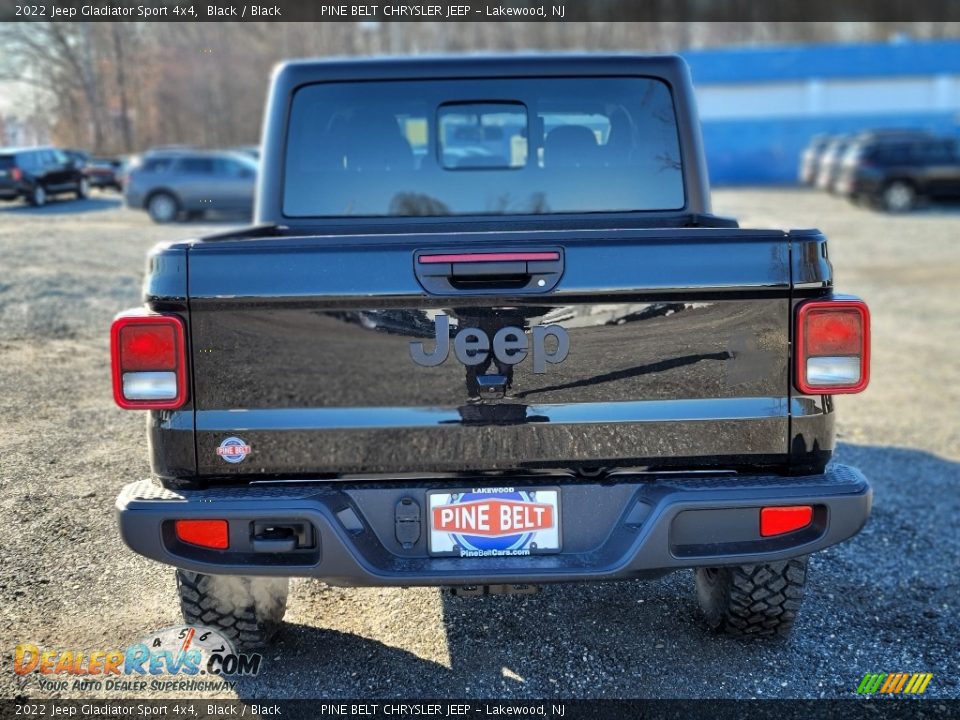 2022 Jeep Gladiator Sport 4x4 Black / Black Photo #7