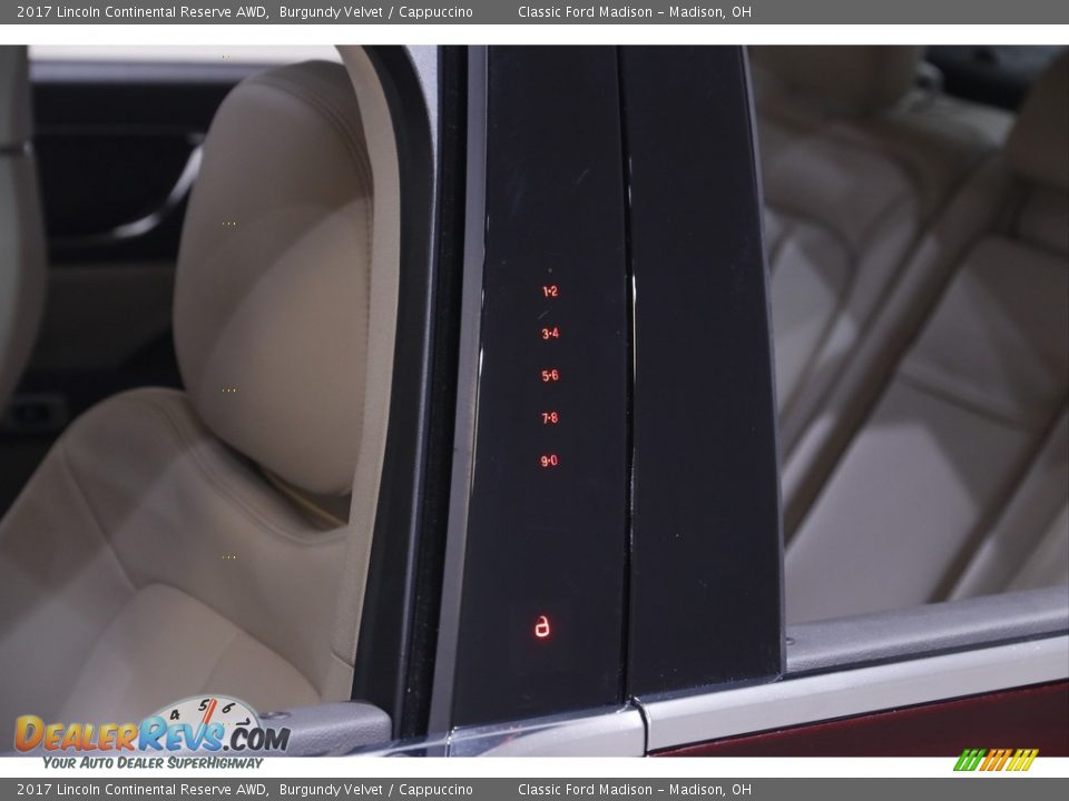 2017 Lincoln Continental Reserve AWD Burgundy Velvet / Cappuccino Photo #4