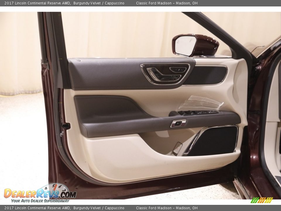 2017 Lincoln Continental Reserve AWD Burgundy Velvet / Cappuccino Photo #5